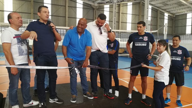 André Negão participou de inauguração de ginásio