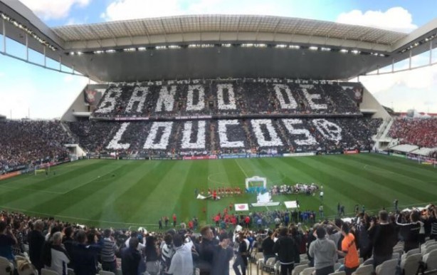 Fiel exibiu último mosaico antes de jogo contra Flamengo