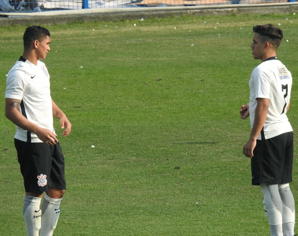 William e Ramon, autores dos gols do Corinthians diante do Audax