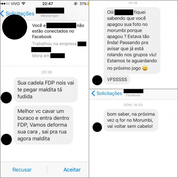 A pedido da fonte, os nomes de quem a ameaçou não serão divulgados