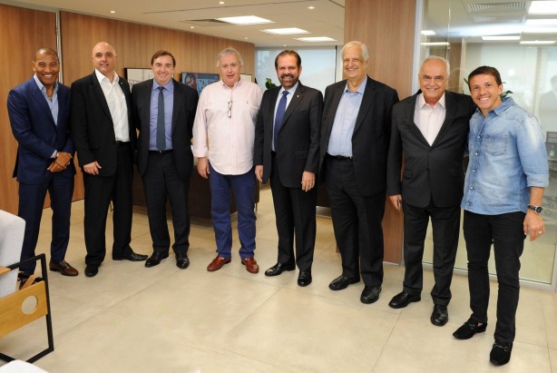 Dirigentes se encontraram na sede da FPF nesta quarta-feira