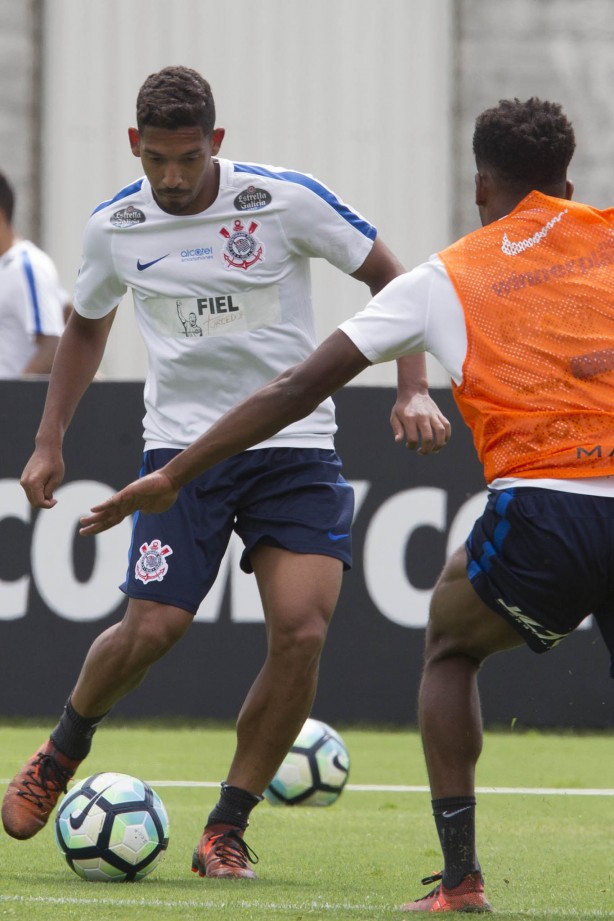 Léo Príncipe no treinamento desta quarta-feira