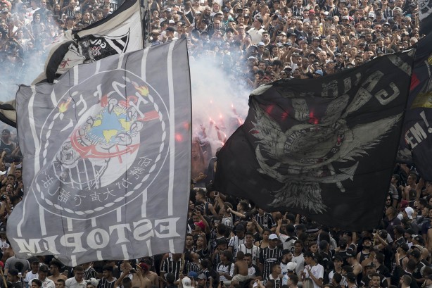 As organizadas cantaram unidas no treino na Arena
