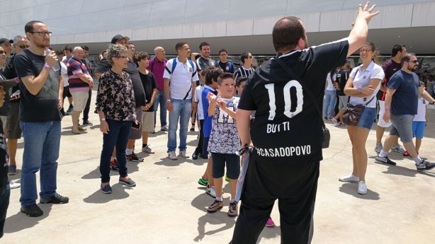 Corinthianos conheceram a fundo diferentes espaos da Arena Corinthians