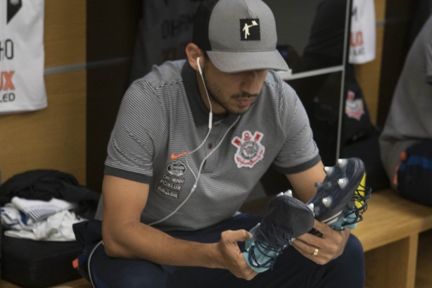Camacho no vestiário da Arena Corinthians antes do dérbi conta o Palmeiras
