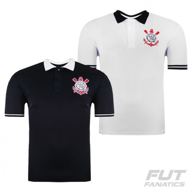 Camisas polo preta e branca