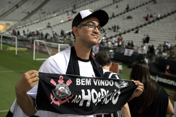 Já dentro da Arena, o clima de comemoração e alegria se prolongou