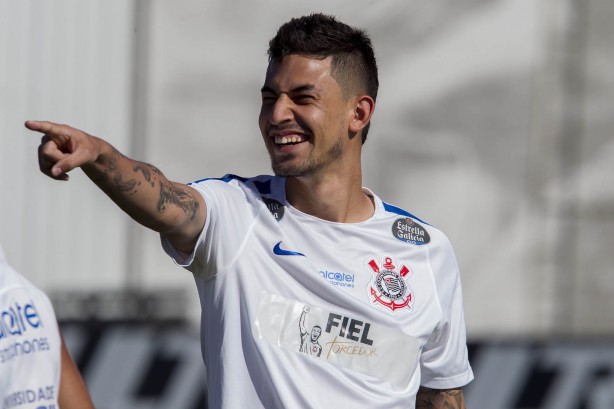 Pedro Henrique no treino desta terça-feira