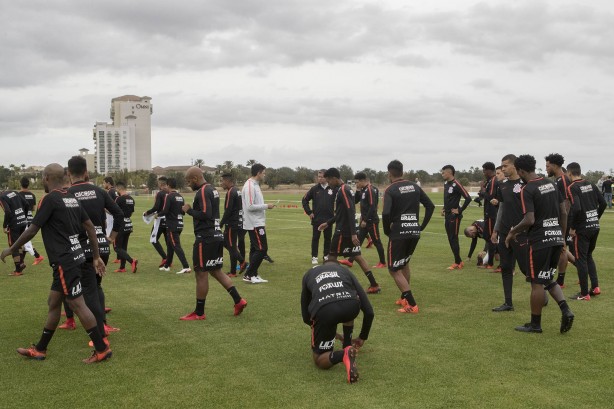 Esse foi o primeiro treinamento da equipe alvinegra em solo norte-americano