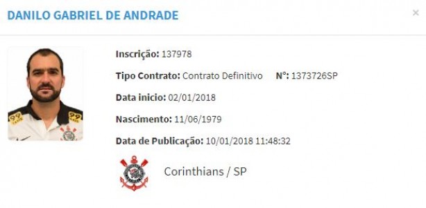 Danilo tambm est regularizado no Corinthians