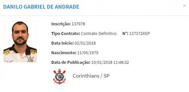 Danilo também está regularizado no Corinthians