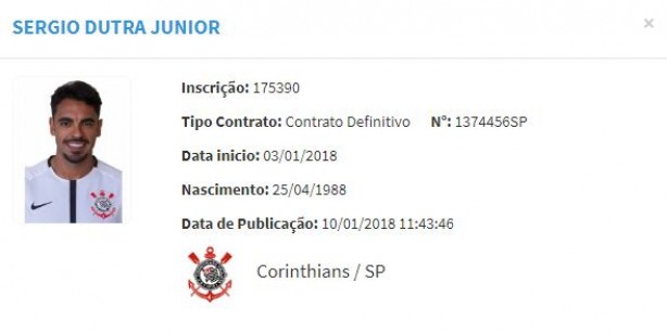 Dutra est liberado para jogar no Corinthians