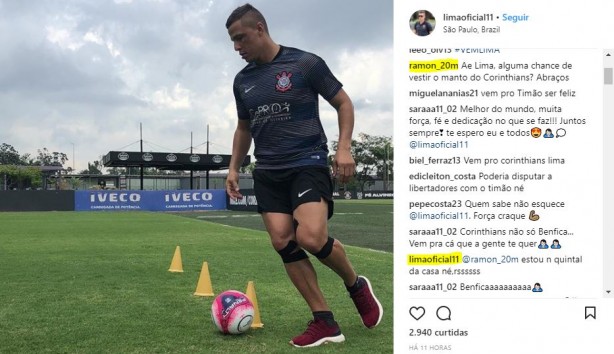 Lima está fazendo tratamento no CT do Corinthian