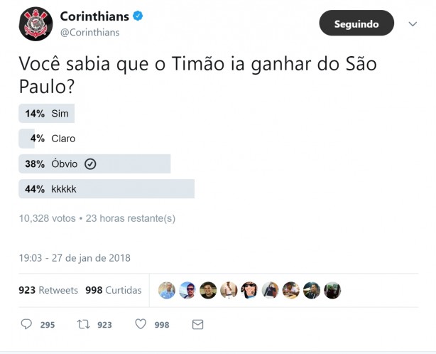 Corinthians zoa So Paulo