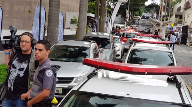 Policiais reforaram a segurana no Parque So Jorge depois dos tumultos