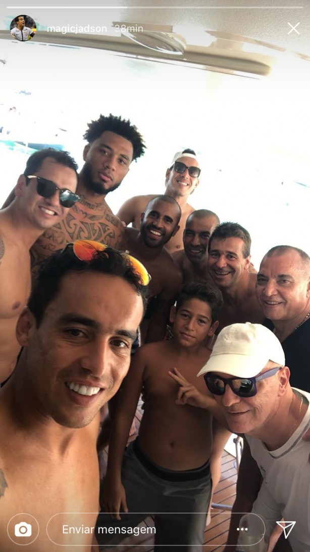 Jadson, Kazim, Emerson Sheik e Rodriguinho curtem o Carnaval