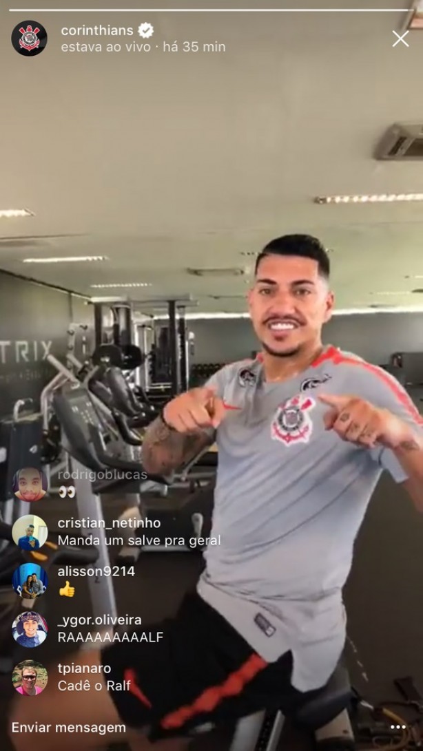 Ralf já treina no CT do Corinthians