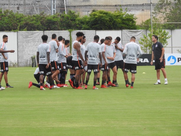 Elenco se reuniu no CT para o último treino antes de enfrentar o São Bento