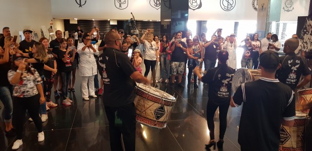 Bateria Ritimão prestigiou evento na Arena Corinthians
