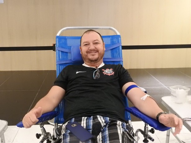A torcida corinthiana compareceu à Arena Corinthians para a campanha Sangue Corinthiano