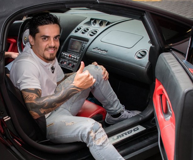 Fagner durante o evento da Nike em São Paulo