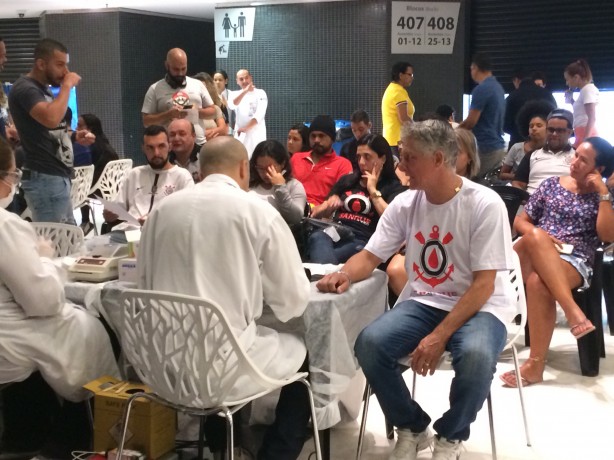 Márcio Bittencourt abraçou a campanha Sangue Corinthiano