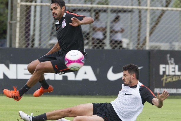 Pedro Henrique e Júnior Dutra no treinamento deste domingo no Parque Ecológico