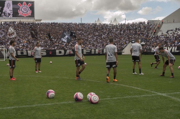 O time fez o último treino antes de enfrentar o Palmeiras