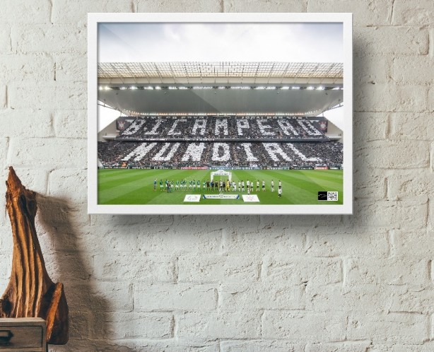 Um mosaico da torcida alvinegra deu início ao projeto.