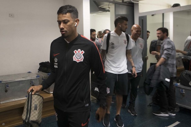 Lucca antes do jogo contra o Millonarios, pela Libertadores