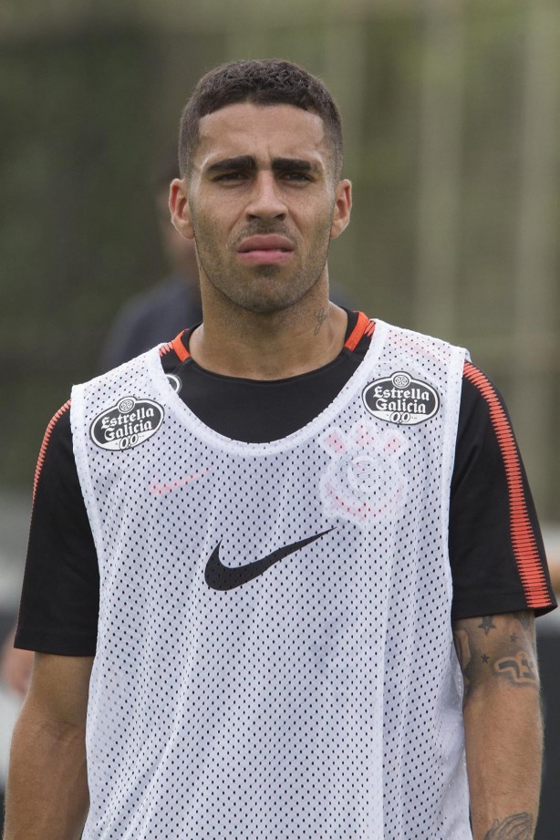 Gabriel no treino desta sexta-feira