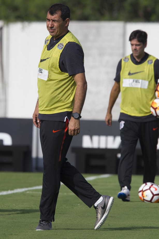 Carille no treinamento desta tarde
