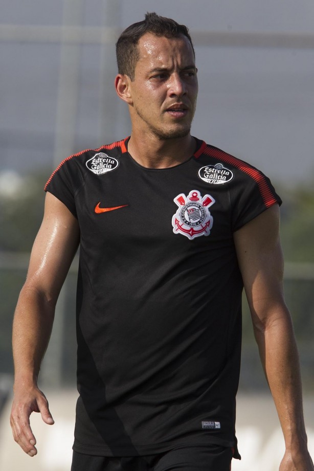 Rodriguinho no treino da tarde nesta terça-feira
