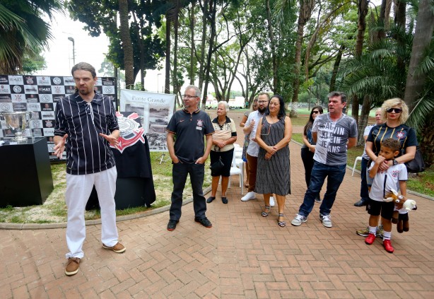 Cerimônia de inauguração do monumento centenário da Ponte Grande