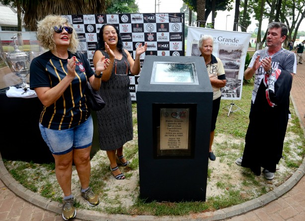 Inauguração do monumentos 100 anos da Ponte Grande, primeiro estádio corinthiano