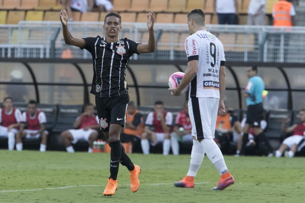 O garoto Pedrinho foi um dos destaques na derrota corinthiana diante o Bragantino