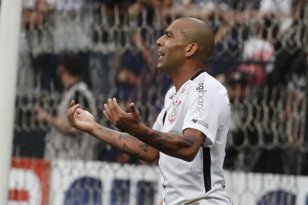 Sheik durante o jogo contra o Palmeiras, na Arena Corinthians, pela final do campeonato paulista