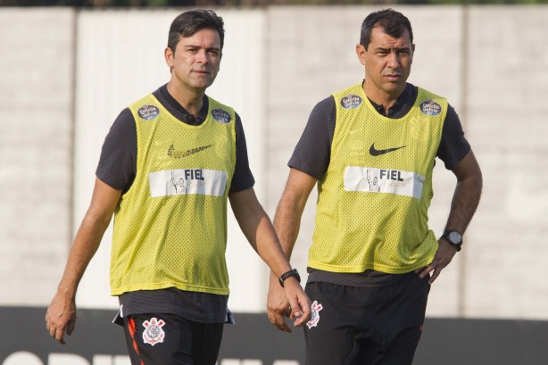 Cuca e Carille treinam a equipe para encarar o Palmeiras, pela final do Paulistão 2018