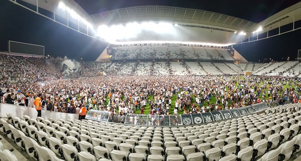 Final do treino na Arena Corinthians