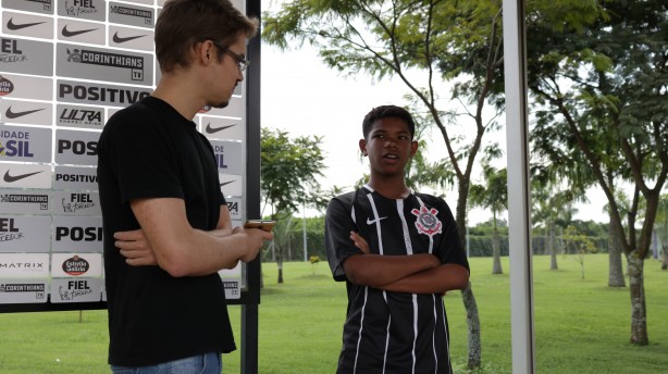 Igor conversou com a reportagem do Meu Timão durante visita ao CT