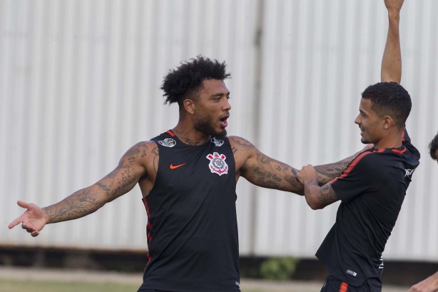 Kazim no treino desta terça-feira