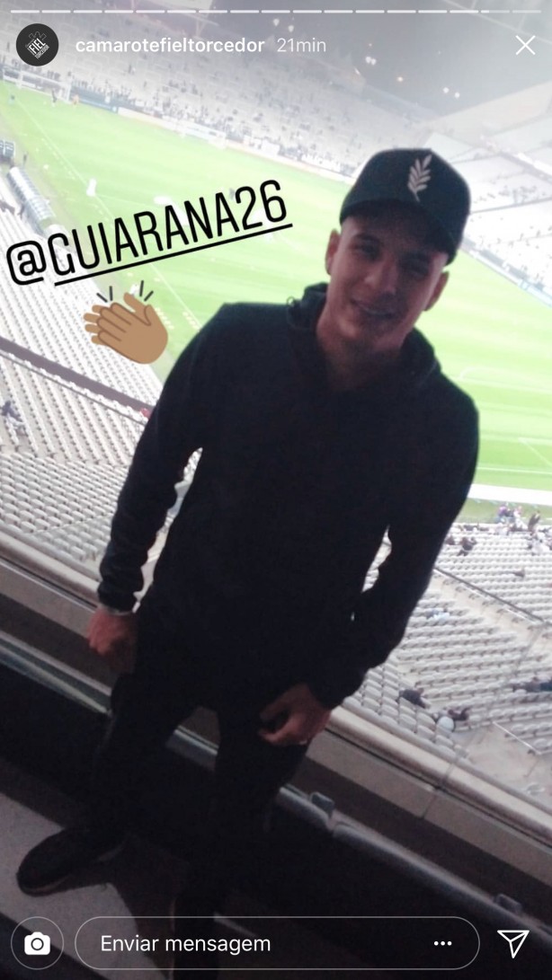 Arana marcou presença na Arena Corinthians nesta quarta-feira
