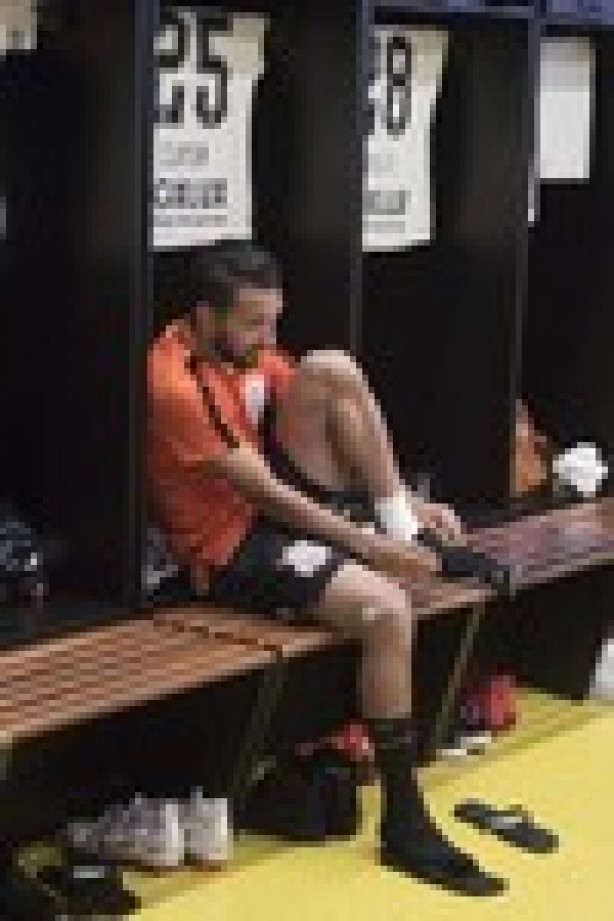 Clayson antes de enfrentar o Cruzeiro