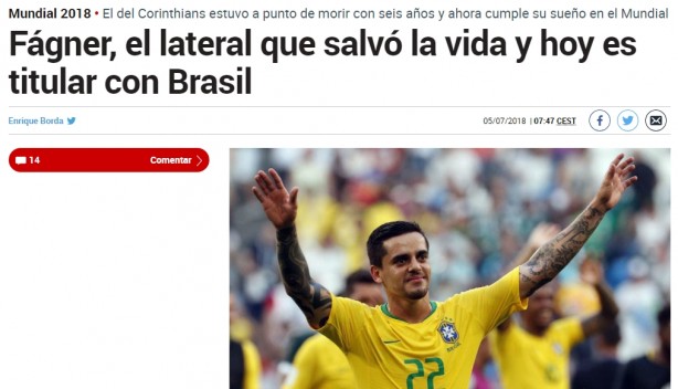 Matéria destaca trajetória de vida do lateral alvinegro