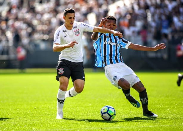 Mantuan durante jogo amistoso contra o Grêmio, na Arena Corinthians
