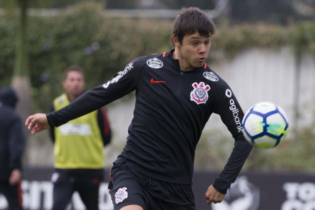 Romero durante último treinamento antes de encarar o Cruzeiro em partida amistosa