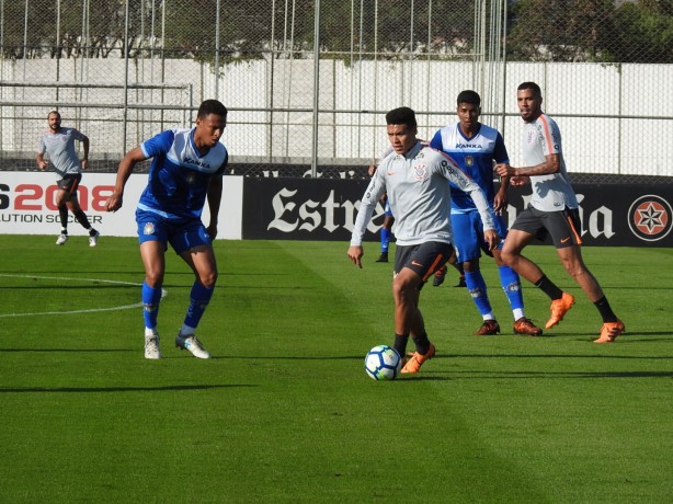Marquinhos Gabriel também participou do jogo-treino contra o São Caetano, no CT