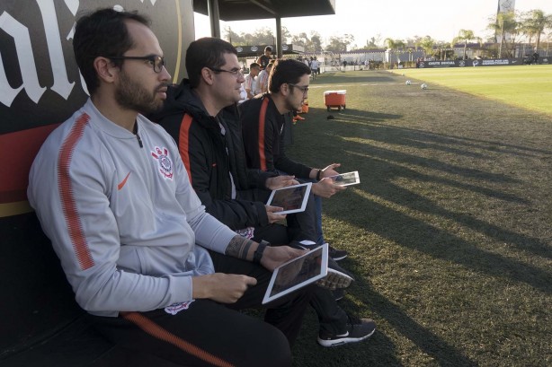 No CT Joaquim Grava, Corinthians realiza jogo-treino contra o São Caetano
