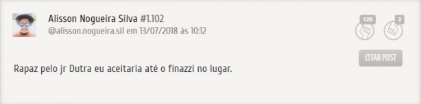 Em enquete, torcedores do Corinthians se posicionam sobre possvel troca com Fluminense