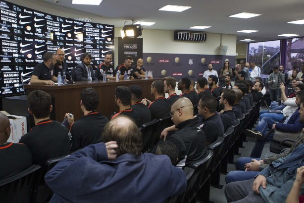 Evento de apresentação da equipe de vôlei corinthiana 2018